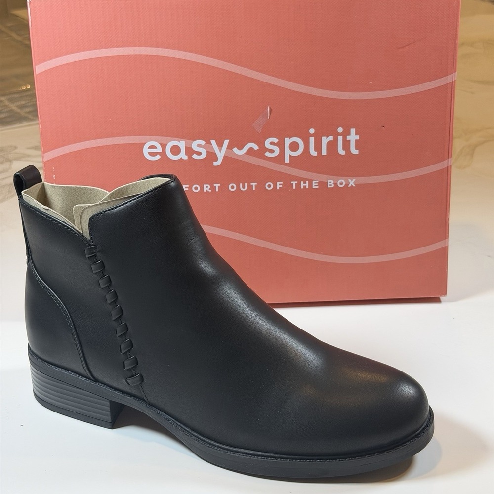 Easy Spirit Size-8 M Womens Lorand Almond Casual Booties Black